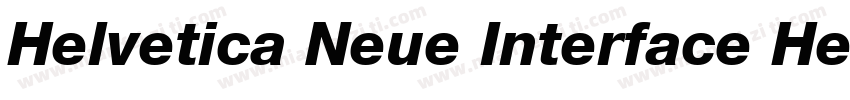 Helvetica Neue Interface Heavy字体转换